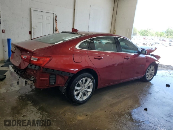 2025 Chevrolet Malibu LT with VIN 1G1ZD5ST9SF134580, listed as a Copart auction lot 54842265 with 12,631 mi miles and Non Repairable. Bid and sale history available at DreamBid. Image 3.