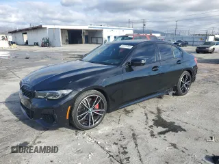 2022 BMW 3 Series M340i with VIN 3MW5U7J00N8C29838, listed as a Copart auction lot 44741545 with 37,733 mi miles and Salvage Title. Bid and sale history available at carsss.com. Image 1.