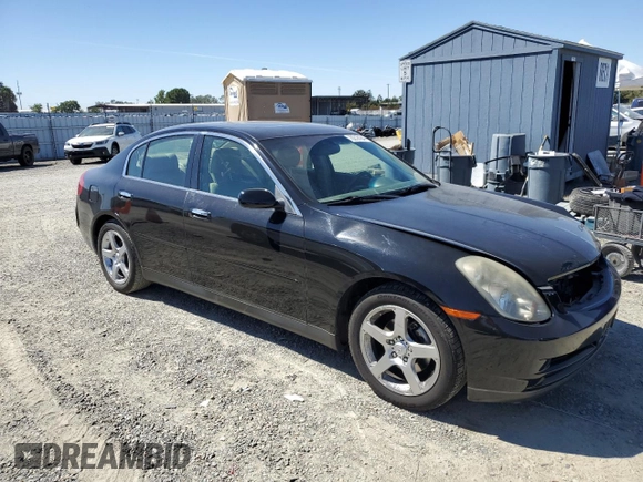 2004 Infiniti G35 w/Leather with VIN JNKCV51E04M618440, listed as a Copart auction lot 70218164 with 102,039 mi miles and Salvage Title. Bid and sale history available at DreamBid. Image 4.