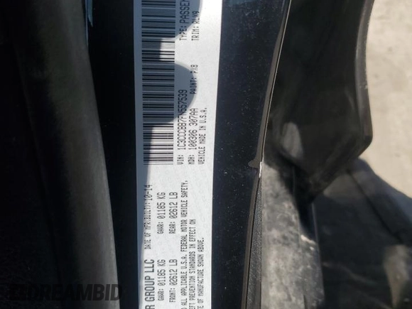 2015 Chrysler 200 S with VIN 1C3CCCBB7FN557539, listed as a Copart auction lot 52208975 with 169,877 mi miles and Clean Title. Bid and sale history available at DreamBid. Image 12.