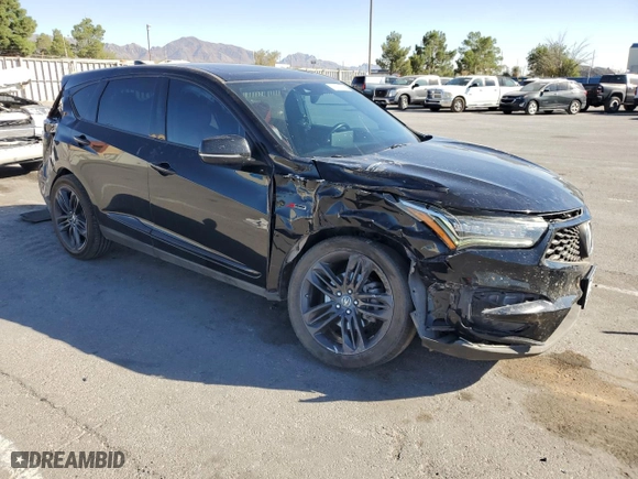 2021 Acura RDX w/A-Spec Package with VIN 5J8TC1H60ML011816, listed as a Copart auction lot 75062894 with 90,235 mi miles and Salvage Title. Bid and sale history available at carsss.com. Image 4.