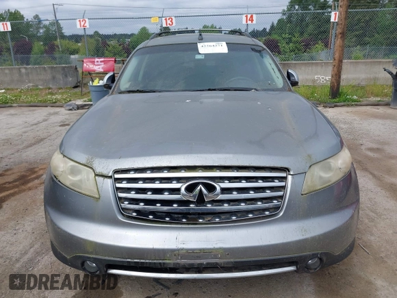2005 Infiniti FX with VIN JNRAS08U65X109373, listed as a IAAI auction lot 42264271 with 157,681 mi miles and . Bid and sale history available at DreamBid. Image 6.