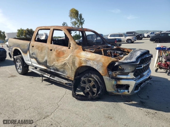 2024 Ram 2500 Lone Star with VIN 3C6UR5DLXRG176742, listed as a Copart auction lot 51222545 with 0 mi miles and Salvage Title. Bid and sale history available at carsss.com. Image 4.