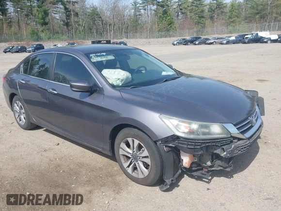 2014 Honda Accord LX with VIN 1HGCR2F39EA286238, listed as a IAAI auction lot 42145944 with 126,385 mi miles and . Bid and sale history available at carsss.com. Image 1.