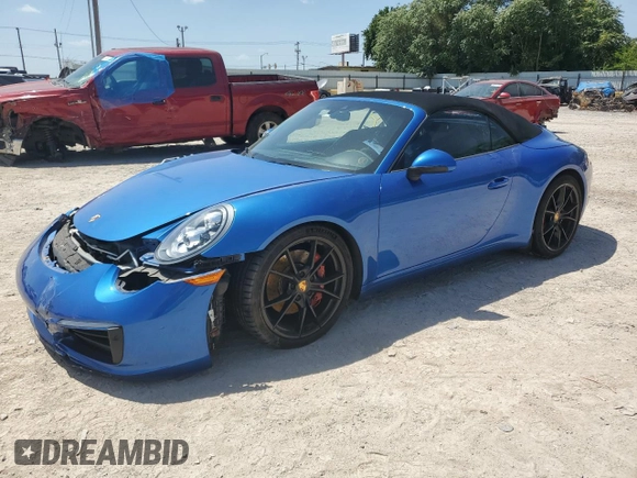 2018 Porsche 911 Carrera S with VIN WP0CB2A99JS148010, listed as a Copart auction lot 65544414 with 36,400 mi miles and Salvage Title. Bid and sale history available at carsss.com. Image 1.