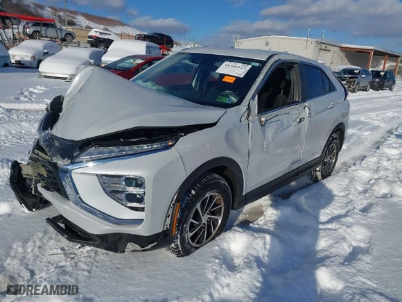 2024 Mitsubishi Eclipse Cross ES with VIN JA4ATUAA4RZ056584, listed as a IAAI auction lot 41366123 with 65,970 mi miles. Bid and sale history available at carsss.com. Image 2.