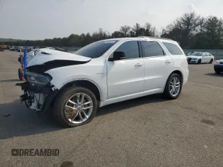 2024 Dodge Durango R/T Premium with VIN 1C4SDJCT7RC214388, listed as a Copart auction lot 60520105 with 7,756 mi miles and Salvage title. Bid and sale history available at DreamBid. Image 1.