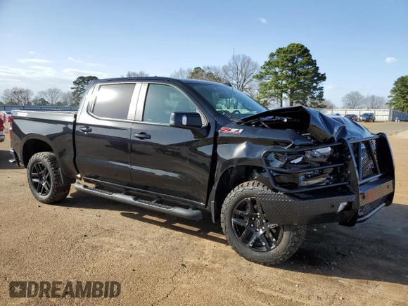 2022 Chevrolet Silverado 1500 LT Trail Boss with VIN 1GCPYFEL7NZ220493, listed as a Copart auction lot 47738795 with 38,194 mi miles and Salvage Title. Bid and sale history available at DreamBid. Image 4.