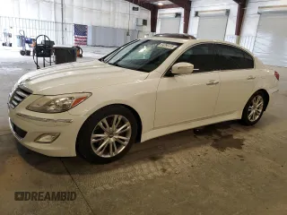 2013 Hyundai Genesis 3.8L z VIN KMHGC4DD8DU251160, wystawiony jako Copart lot #59286125 z przebiegiem 88 811 mil mil oraz Szkoda całkowita • Salvage title. Historia ofert i sprzedaży dostępna na DreamBid. Obrazek 1.