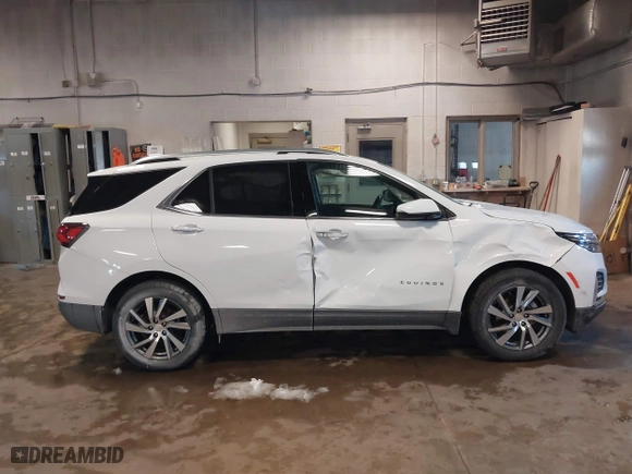 2022 Chevrolet Equinox Premier with VIN 3GNAXNEV7NS223256, listed as a IAAI auction lot 41559008 with 14,986 mi miles. Bid and sale history available at carsss.com. Image 13.
