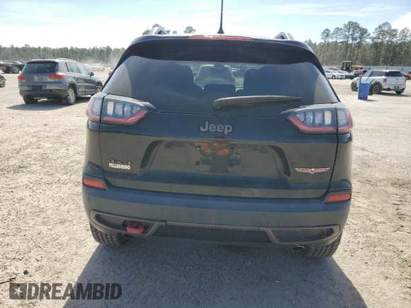 2019 Jeep Cherokee Trailhawk Elite with VIN 1C4PJMBX2KD311549, listed as a Copart auction lot 47108225 with 49,421 mi miles and Salvage Title. Bid and sale history available at carsss.com. Image 6.