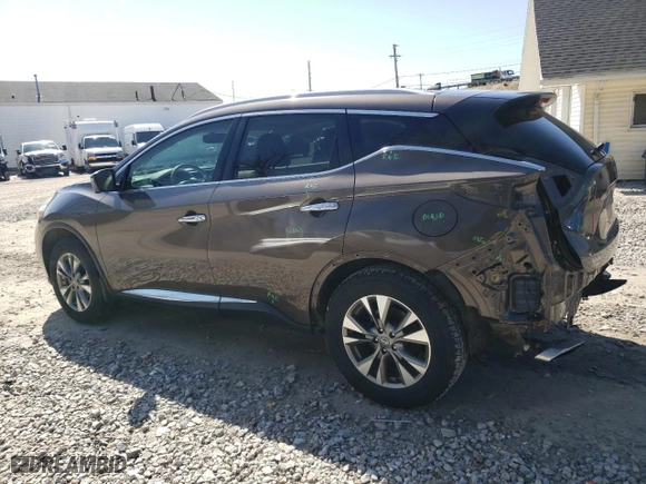 2016 Nissan Murano S with VIN 5N1AZ2MG6GN140205, listed as a Copart auction lot 48783545 with 117,499 mi miles and Salvage Title. Bid and sale history available at carsss.com. Image 2.