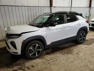 2021 Chevrolet TrailBlazer RS with VIN KL79MUSL0MB142480, listed as a Copart auction lot 43614394 with 29,506 mi miles. Bid and sale history available at carsss.com. Image 1.