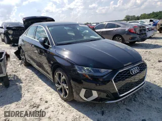 2022 Audi A3 Premium with VIN WAUAUDGY7NA098843, listed as a Copart auction lot 66575893 with 5,701 mi miles. Bid and sale history available at carsss.com. Image 4.