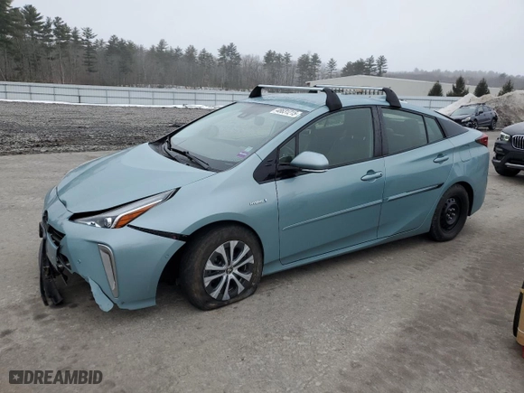2019 Toyota Prius LE with VIN JTDL9RFU7K3008700, listed as a Copart auction lot 48631215 with 91,436 mi miles and Salvage Title. Bid and sale history available at carsss.com. Image 1.
