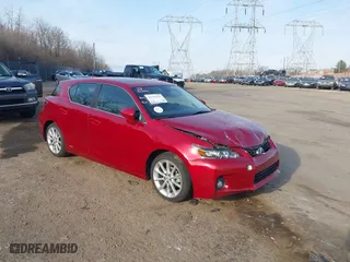 2013 Lexus CT 200h Hybrid with VIN JTHKD5BH7D2159944, listed as a IAAI auction lot 41791641 with 141,066 mi miles. Bid and sale history available at carsss.com. Image 1.