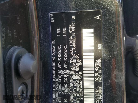 2019 Lexus RX with VIN 2T2BZMCA7KC173318, listed as a Copart auction lot 46662835 with 60,225 mi miles and Salvage Title. Bid and sale history available at carsss.com. Image 15.
