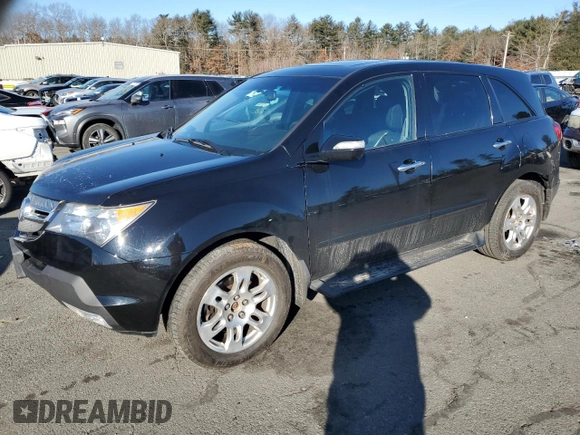 2007 Acura MDX Tech Pkg with VIN 2HNYD28347H524351, listed as a Copart auction lot 44102205 with 242,984 mi miles and Salvage Title. Bid and sale history available at carsss.com. Image 1.