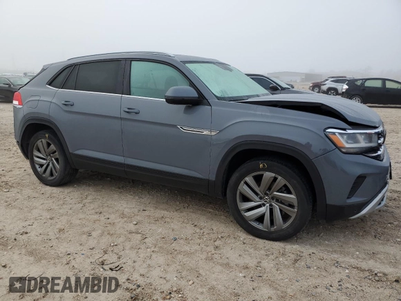 2021 Volkswagen Atlas SE z VIN 1V2JE2CA3MC214375, wystawiony jako Copart lot #54017365 z przebiegiem 34 730 mil mil oraz Szkoda całkowita • Salvage title. Historia ofert i sprzedaży dostępna na DreamBid. Obrazek 4.