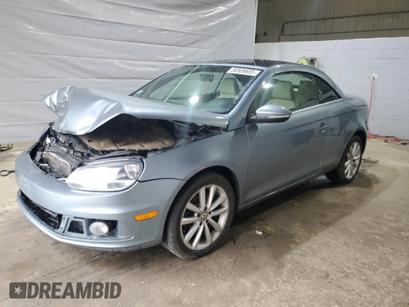 2012 Volkswagen Eos Komfort with VIN WVWBW7AH3CV000666, listed as a Copart auction lot 58509685 with 188,344 mi miles and Clean title. Bid and sale history available at DreamBid. Image 1.