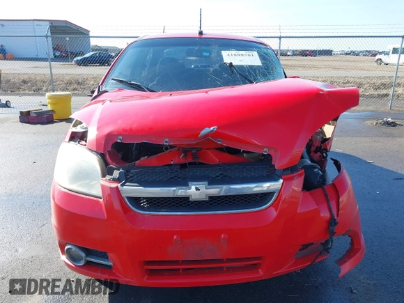 2009 Chevrolet Aveo 1LT with VIN KL1TD56E09B666124, listed as a IAAI auction lot 41888581 with 60,298 mi miles and . Bid and sale history available at DreamBid. Image 12.