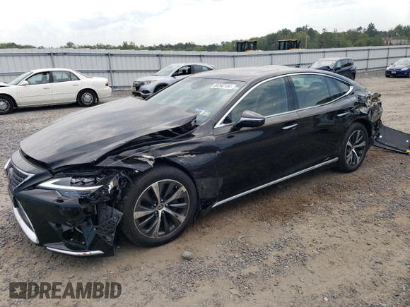 2021 Lexus LS with VIN JTHD51GF8M5008700, listed as a Copart auction lot 69260184 with 25,009 mi miles and Salvage Title. Bid and sale history available at carsss.com. Image 1.