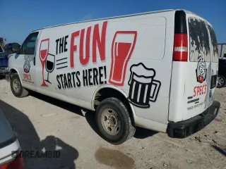 2011 Chevrolet Express Cargo Van with VIN 1GCWGGBA4B1155880, listed as a Copart auction lot 46640635 with 206,187 mi miles and Salvage Title. Bid and sale history available at carsss.com. Image 2.