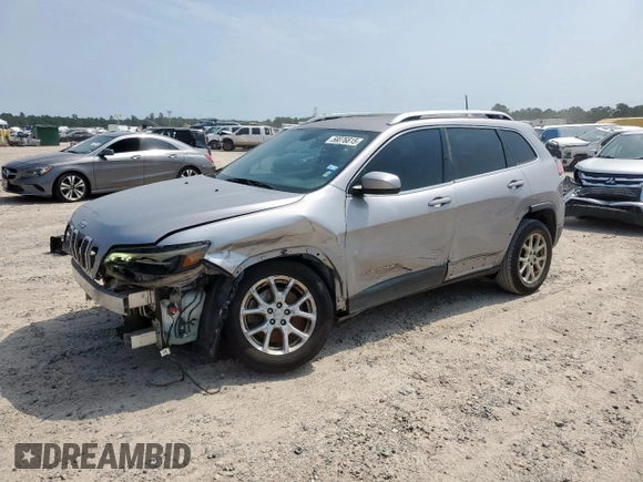 2019 Jeep Cherokee Latitude with VIN 1C4PJLCB2KD332429, listed as a Copart auction lot 58076815 with 124,958 mi miles and Salvage title. Bid and sale history available at DreamBid. Image 1.