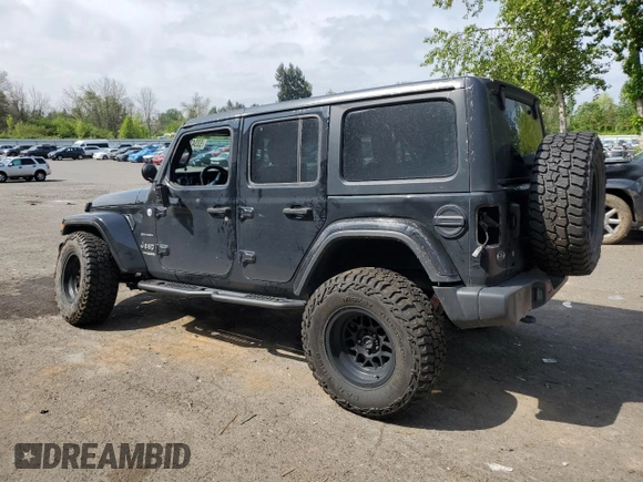 2020 Jeep Wrangler Unlimited Sahara with VIN 1C4HJXEN0LW213643, listed as a Copart auction lot 53343675 with 95,373 mi miles and Salvage title. Bid and sale history available at DreamBid. Image 2.