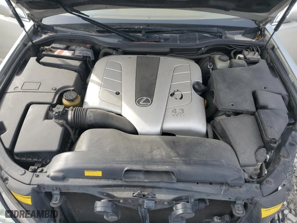 2003 Lexus LS 430 with VIN JTHBN30F530101697, listed as a Copart auction lot 48153815 with 123,414 mi miles and Salvage Title. Bid and sale history available at carsss.com. Image 12.