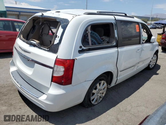 2015 Chrysler Town & Country Touring with VIN 2C4RC1BG5FR637432, listed as a Copart auction lot 82608584 with 0 mi miles and Non Repairable. Bid and sale history available at carsss.com. Image 3.