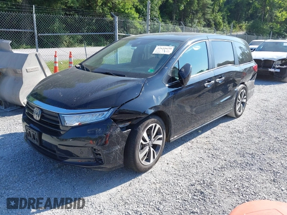 2021 Honda Odyssey Touring with VIN 5FNRL6H84MB027396, listed as a IAAI auction lot 42616650 with 67,207 mi miles and . Bid and sale history available at DreamBid. Image 20.