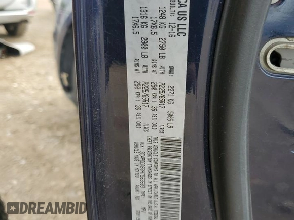2017 Dodge Journey SE z VIN 3C4PDCAB0HT563603, wystawiony jako Copart lot #56025735 z przebiegiem 118 791 mil mil oraz Szkoda całkowita • Salvage title. Historia ofert i sprzedaży dostępna na DreamBid. Obrazek 13.