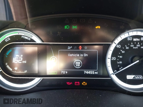 2018 Kia Niro LX with VIN KNDCB3LC2J5158021, listed as a IAAI auction lot 41435901 with 74,455 mi miles. Bid and sale history available at carsss.com. Image 7.