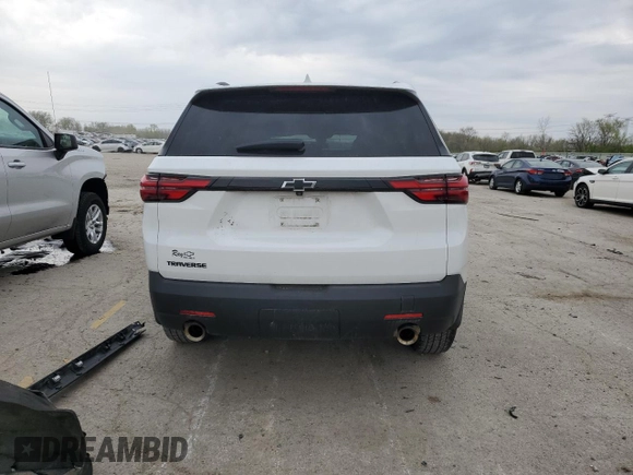 2023 Chevrolet Traverse LS with VIN 1GNERFKW5PJ279764, listed as a Copart auction lot 53683035 with 38,430 mi miles and Salvage title. Bid and sale history available at DreamBid. Image 6.