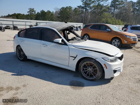 2017 BMW M3 with VIN WBS8M9C5XH5G84522, listed as a Copart auction lot 46107845 with NaN miles and Clean Title. Bid and sale history available at carsss.com. Image 4.