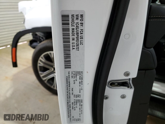 2024 Jeep Wagoneer Series II with VIN 1C4SJUBP6RS126727, listed as a Copart auction lot 81941314 with Not provided miles and Clean title. Bid and sale history available at DreamBid. Image 13.