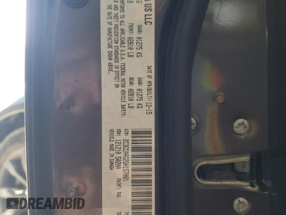2016 Chrysler 300 Limited with VIN 2C3CCARG2GH157081, listed as a Copart auction lot 51031965 with 127,521 mi miles and Salvage Title. Bid and sale history available at DreamBid. Image 13.