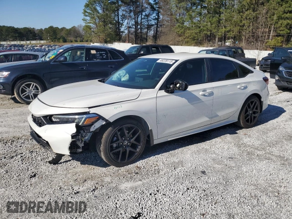 2025 Honda Civic Sedan Sport with VIN 2HGFE2F55SH541815, listed as a Copart auction lot 48228115 with 6,428 mi miles and Salvage Title. Bid and sale history available at carsss.com. Image 1.