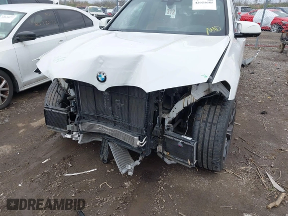 2020 BMW X3 M Competition with VIN 5YMTS0C03LLT10754, listed as a IAAI auction lot 42021685 with 48,768 mi miles. Bid and sale history available at carsss.com. Image 12.