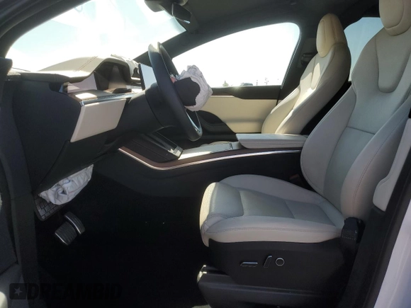 2023 Tesla Model X with VIN 7SAXCDE52PF378496, listed as a Copart auction lot 49455825 with Not Provided miles and Salvage Title. Bid and sale history available at DreamBid. Image 7.
