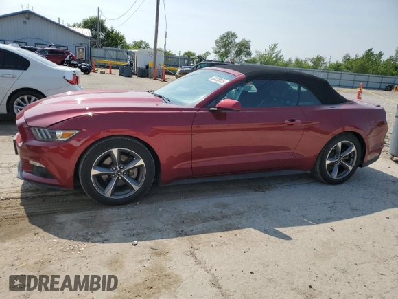 2015 Ford Mustang EcoBoost Premium with VIN 1FATP8UH2F5365272, listed as a Copart auction lot 60438825 with 77,675 mi miles and Salvage title. Bid and sale history available at DreamBid. Image 1.