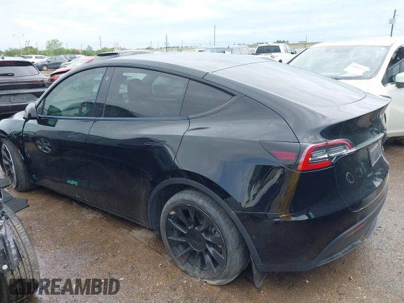 2023 Tesla Model Y Long Range with VIN 7SAYGDEE3PA024315, listed as a IAAI auction lot 41900788 with Not Provided miles. Bid and sale history available at carsss.com. Image 3.