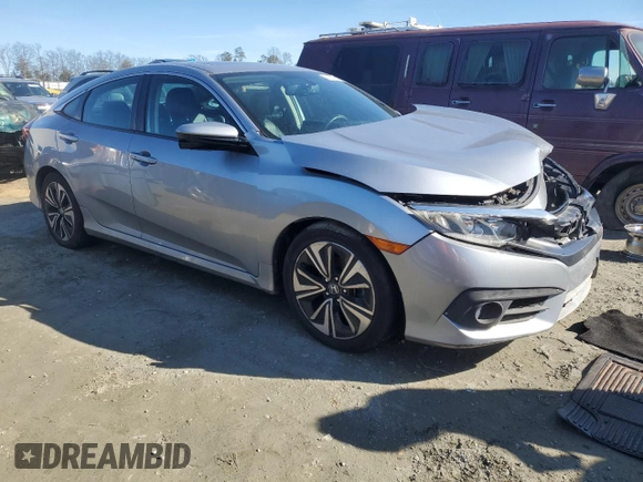 2016 Honda Civic Sedan EX-L with VIN 2HGFC1F78GH649760, listed as a Copart auction lot 87791625 with 95,640 mi miles and Salvage Title. Bid and sale history available at carsss.com. Image 4.