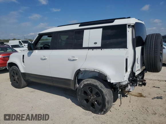 2022 Land Rover Defender with VIN SALE3ERU5N2070582, listed as a Copart auction lot 69754104 with 19,158 mi miles and Salvage title. Bid and sale history available at DreamBid. Image 2.