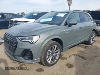 2023 Audi Q3 S line Premium with VIN WA1DECF38P1137384, listed as a IAAI auction lot 41895727 with 28,529 mi miles and . Bid and sale history available at DreamBid. Image 2.