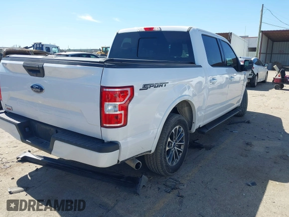 2020 Ford F-150 XL with VIN 1FTEW1C58LKE34712, listed as a IAAI auction lot 41674902 with 41,287 mi miles. Bid and sale history available at carsss.com. Image 4.