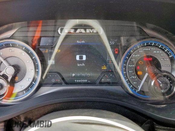 2020 Ram 1500 Limited with VIN 1C6SRFHT6LN191051, listed as a Copart auction lot 64772885 with 144,200 mi miles and Clean title. Bid and sale history available at DreamBid. Image 9.