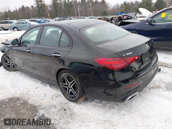 2023 Mercedes-Benz C 300 with VIN W1KAF4HB2PR146685, listed as a IAAI auction lot 41462936 with 14,285 mi miles and . Bid and sale history available at DreamBid. Image 3.