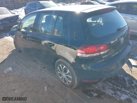 2010 Volkswagen Golf with VIN WVWDB7AJ2AW103057, listed as a IAAI auction lot 41463655 with 112,242 mi miles. Bid and sale history available at carsss.com. Image 3.